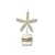 Enfeite Decorativo Pedestal Estrela Bege 25 cm - Imagem 1