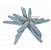 Trio de Estrelas Decorativa De Mesa Azul Claro em Resina 16 cm - Imagem 1