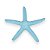 Estrela Decorativa De Mesa Azul Claro em Resina 23 cm - Imagem 1