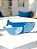 Enfeite Baleias Decorativas de Mesa 2 Peças Azul Claro e Azul Marinho em Madeira - Imagem 2