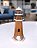 Farol Decorativo Branco em Madeira Concha Enfeite Náutico Praia - Imagem 1