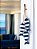 Penduricalho Trio de Peixes em Madeira com Listra Azul Marinho 41x9x5,5 - Imagem 1
