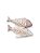 Enfeite Casal de Peixes Branco e Rosa em Resina 24x16x8 - Imagem 2