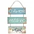Placa Decorativa Praia - O Amor Está No M(Ar) - 22 X 52 cm - Imagem 1