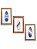 Kit 3 Quadros Prancha Azul Marinho Decoração de Parede Casa de Praia - Imagem 2