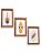 Kit 3 Quadros Pranchas Amarelas Decoração de Parede Casa de Praia - Imagem 1
