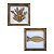 Kit 2 Quadros Coral e Peixe Decoração Náutica de Parede - Imagem 1
