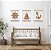 Kit 3 Quadros Náuticos Timão, Âncora e Veleiro em Madeira Decoração Náutica Praia - Imagem 1
