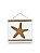 Kit 2 Placas Decorativas Concha e Estrela Decoração de Praia Náutica - Imagem 2