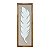 Quadro Folha Branco com Linho 100x35 cm Decoração de parede - Imagem 2