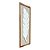 Quadro Folha Branco com Linho 100x35 cm Decoração de parede - Imagem 3