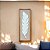 Quadro Folha Branco com Linho 100x35 cm Decoração de parede - Imagem 1