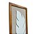 Quadro Folha Branco com Linho 100x35 cm Decoração de parede - Imagem 5