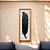 Quadro Folha Preto com Linho 100x35 cm Decoração de parede - Imagem 1