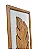 Kit 2 Quadros com Linho Folhas 100x35 cm Decoração de Parede - Imagem 4