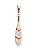 Remo Decorativo Bege 55 cm Decoração de Parede em Madeira Pinus - Imagem 2