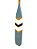 Remo Decorativo Azul Pastel com Azul escuro 100 cm Decoração de Parede em madeira para Casa de Praia e Náutica - Imagem 2
