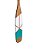 Remo Decorativo Turquesa 100 cm Decoração de Parede em madeira - Imagem 2