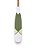 Remo Decorativo Ponta Branca e Verde 130 cm Decoração Náutica Praia - Imagem 5