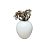 Vaso Decorativo em Cerâmica Branco Médio - Imagem 1