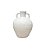 Vaso Decorativo com Alças Médio em Cerâmica Branco - Imagem 2