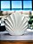 Vaso Decorativo Concha Modern Branco em Cerâmica - Imagem 1