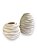 Vaso Ondas Decorativo Off White Médio em Cerâmica - Imagem 2