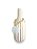 Vaso Decorativo Garrafa Riscada Off-White com Colar de Concha - Imagem 3