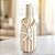 Vaso Decorativo Garrafa Riscada Off-White com Colar de Estrela - Imagem 1