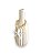 Vaso Decorativo Garrafa Riscada Off-White com Colar de Estrela - Imagem 4