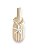 Vaso Decorativo Garrafa Riscada Off-White com Colar de Estrela - Imagem 2