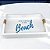 Bandeja Branca Life is Better em Madeira 35x25 cm Decoração Náutica Praia - Imagem 1
