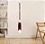 Remo Decorativo Vermelho com Ponta Branca 130cm em Madeira - Imagem 1