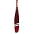 Remo Decorativo Vermelho e Branco 130cm em Madeira - Imagem 3