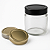 Pote de vidro 250ml Tampa 70mm - Imagem 1