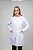 Jaleco Feminino Gabardine Acinturado Branco com detalhes em viés colorido - Imagem 9