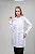 Jaleco Feminino Gabardine Acinturado Branco com detalhes em viés colorido - Imagem 5