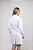 Jaleco Feminino Gabardine Acinturado Branco com detalhes em viés colorido - Imagem 11