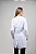 Jaleco Feminino Gabardine Acinturado Branco com detalhes em viés colorido - Imagem 4