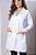Jaleco Feminino Acinturado Gola Blazer com Punho - Imagem 1