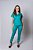 Scrub Feminino Sarja Verde Jade Calça Jogger - Imagem 1