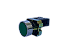 14 pçs Pulsador faceado verde 1NA 22mm M20AFR-G-1A Metaltex - Imagem 1