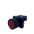 17 pçs Pulsador vermelho 1NF 22mm P20BFR-R-1B Metaltex - Imagem 1