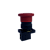 10 pçs Pulsador cogumelo vermelho 1NF 22mm P20BMR-R-1B Metaltex - Imagem 2