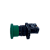 6 pçs Pulsador cogumelo verde 1NF 22mm P20BMR-G-1A Metaltex - Imagem 2