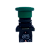 6 pçs Pulsador cogumelo verde 1NF 22mm P20BMR-G-1A Metaltex - Imagem 1