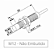 Sensor indutivo 4mm M12 não faceado NPN NA+NF corpo metálico 10 a 30Vcc cabo 2M PS4-12GM50-A Sense - Imagem 4