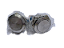 Botão antivandalismo plano 22mm 1NA+1NF AV22FC Metaltex - Imagem 2