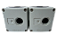 Conj. 2pçs- Caixa para um botão 22mm 3SB3801-0AA3 Siemens - Imagem 1