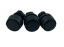 3 pçs Botão De Impulso Aro Preto Preto Opaco Bp2/01 Ace - Imagem 3